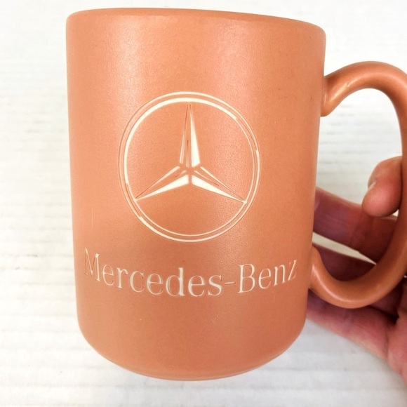 Mercedes Benz Stoneware Clay Logo Mug 14oz - Picture 1 of 6